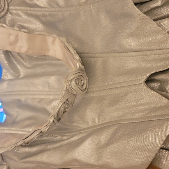 Bari-Jay Womens Silver size 5-6 prom dress - Picture 5 of 5